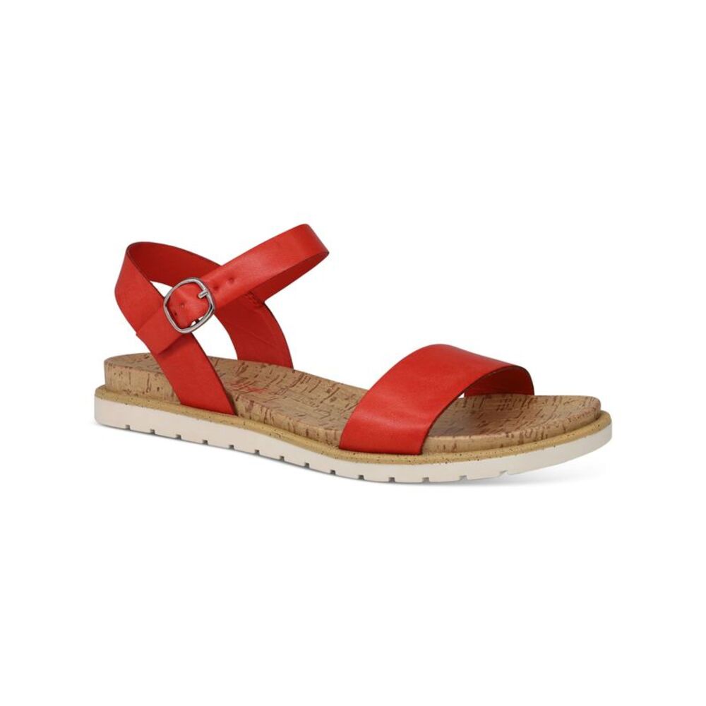 SUN STONE Womens Coral Mattie Round Toe Buckle Slingback Sandal 5 M